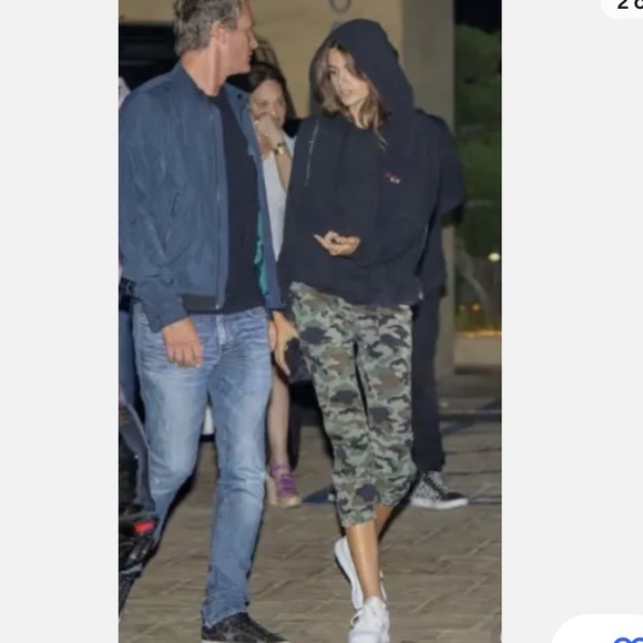 Nili Lotan Charcoal Camo Ankle Cropped French Military Pants Womens, size US 0 - Picture 2 of 14